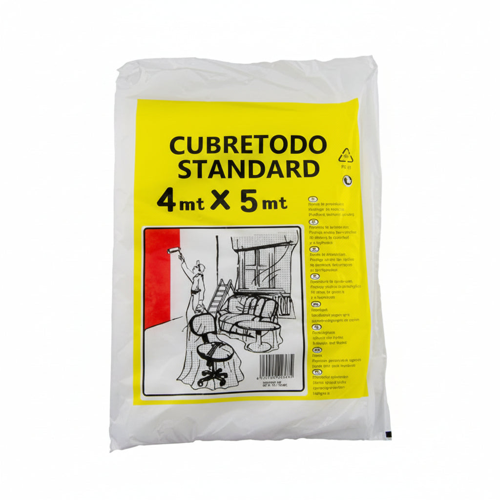 Plástico Cubretodo 4x5 m 7 Micras