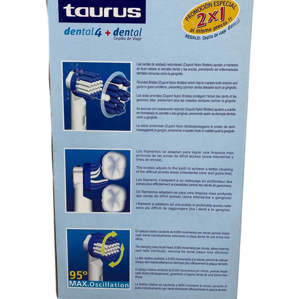 Cepillo Dental Taurus 2-en-1 con Recambios