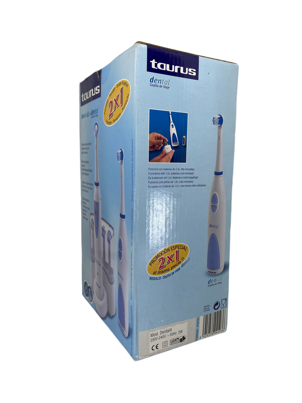 Cepillo Dental Taurus 2-en-1 con Recambios