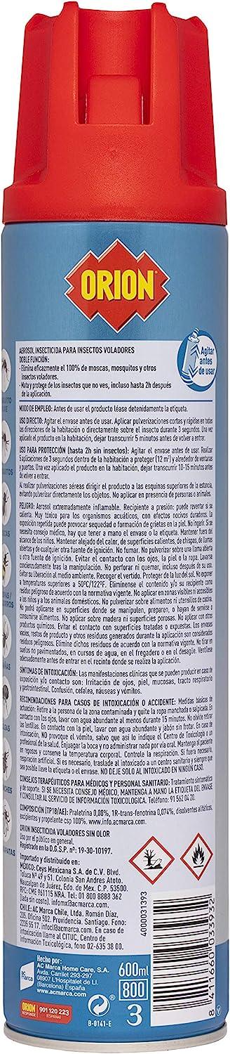 Insecticida ORION 600ml Sin Olor