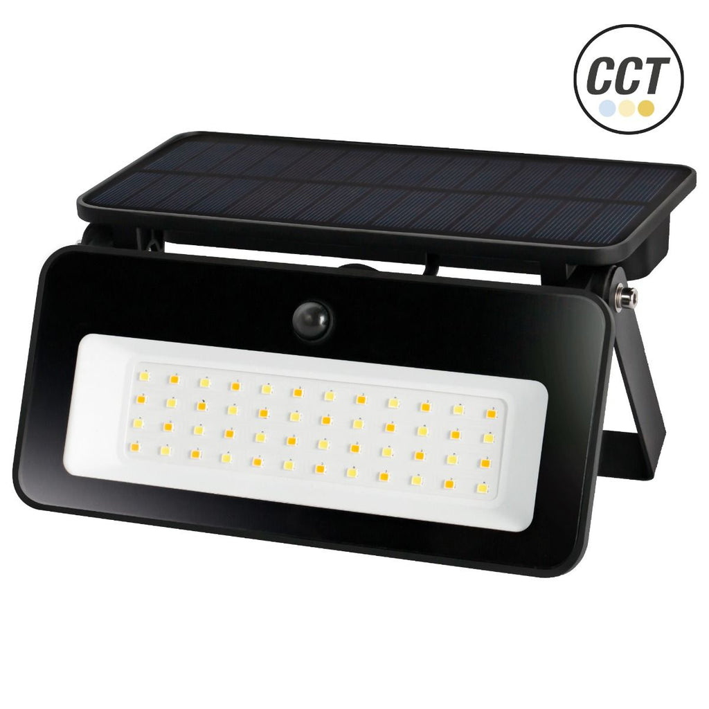 Proyector LED Solar 20W CCT IP65 con Sensor de Movimiento