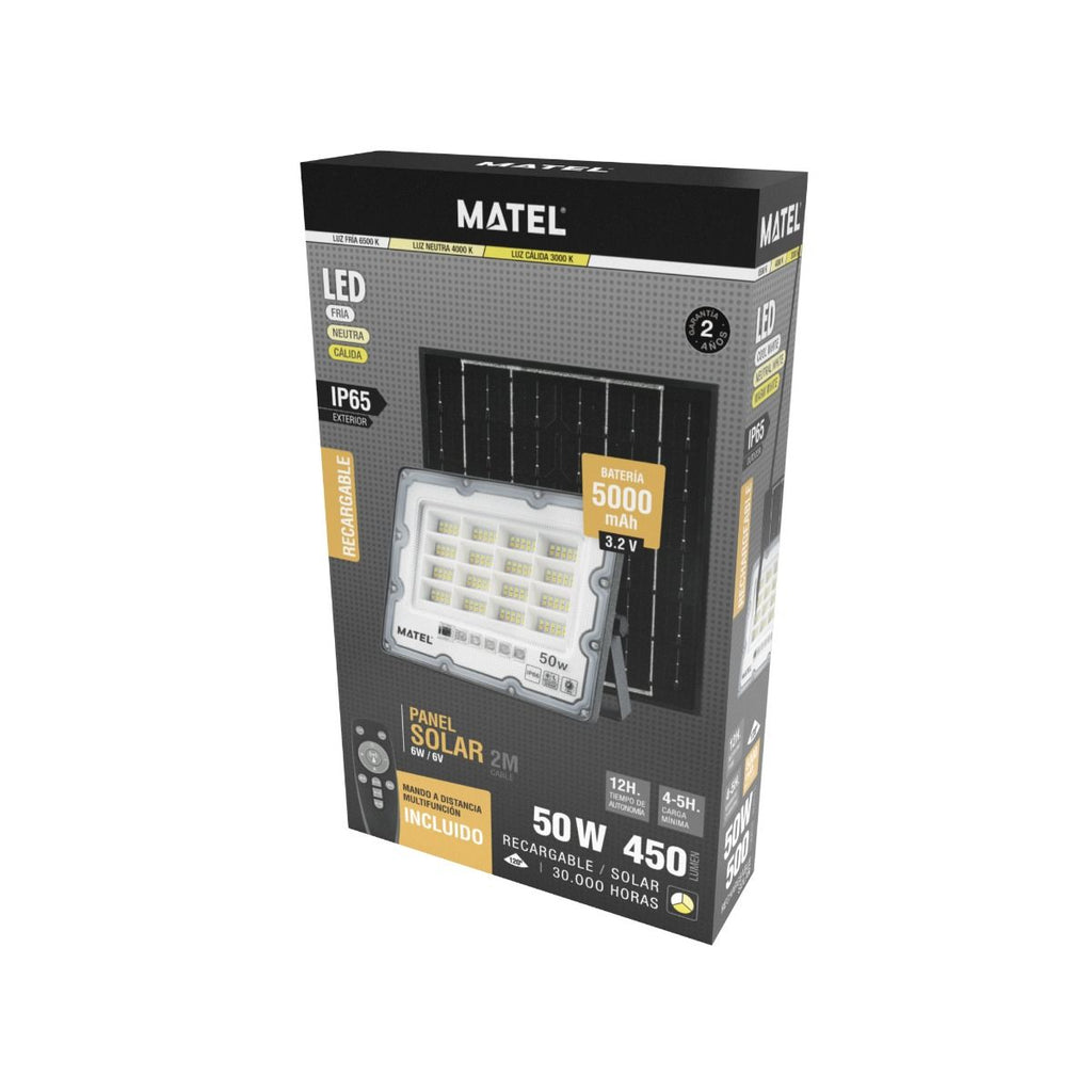 Proyector LED Solar 50W CCT IP65