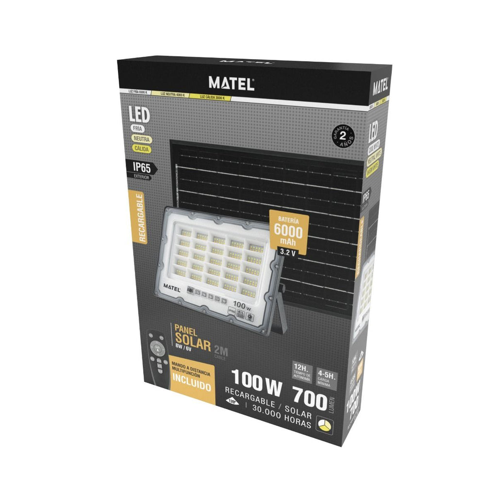 Proyector LED Solar 100W CCT IP65