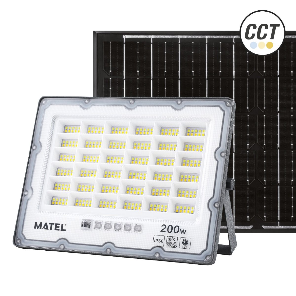 Proyector LED Solar 200W CCT IP65