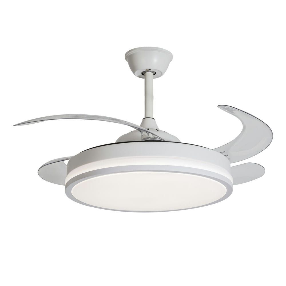 Ventilador de Techo DC con Luz LED y Aspas Retráctiles