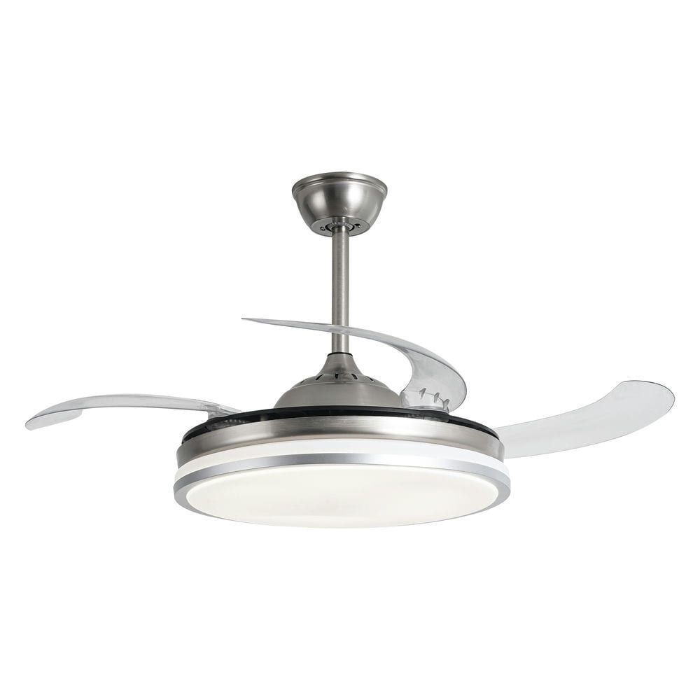 Ventilador de Techo DC con Luz LED y Aspas Retráctiles