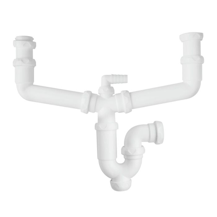 Sifón Desagüe Fregadero Doble 1 1/2"
