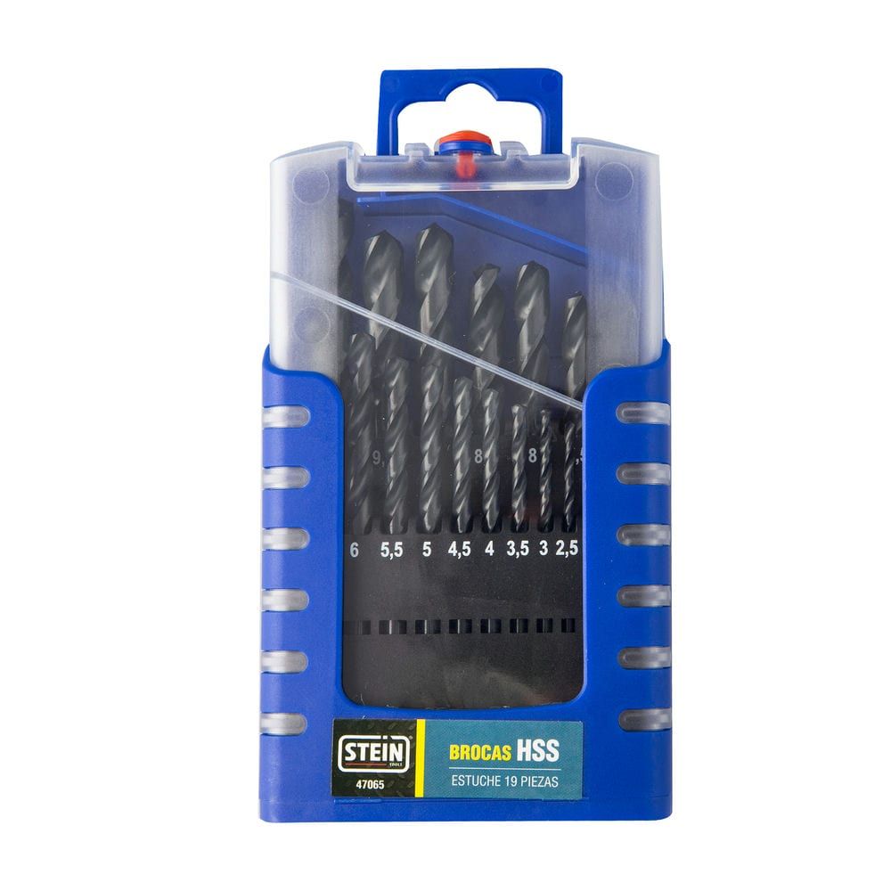 Juego 19 Brocas HSS STEIN Profesional 1–10 mm DIN 338