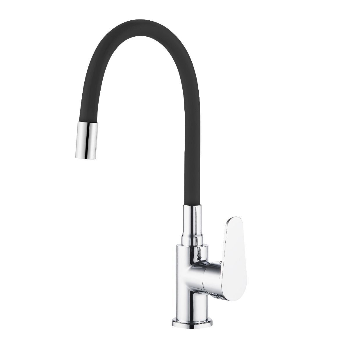 Grifo Monomando para Fregadero con Caño de Goma Flexible
