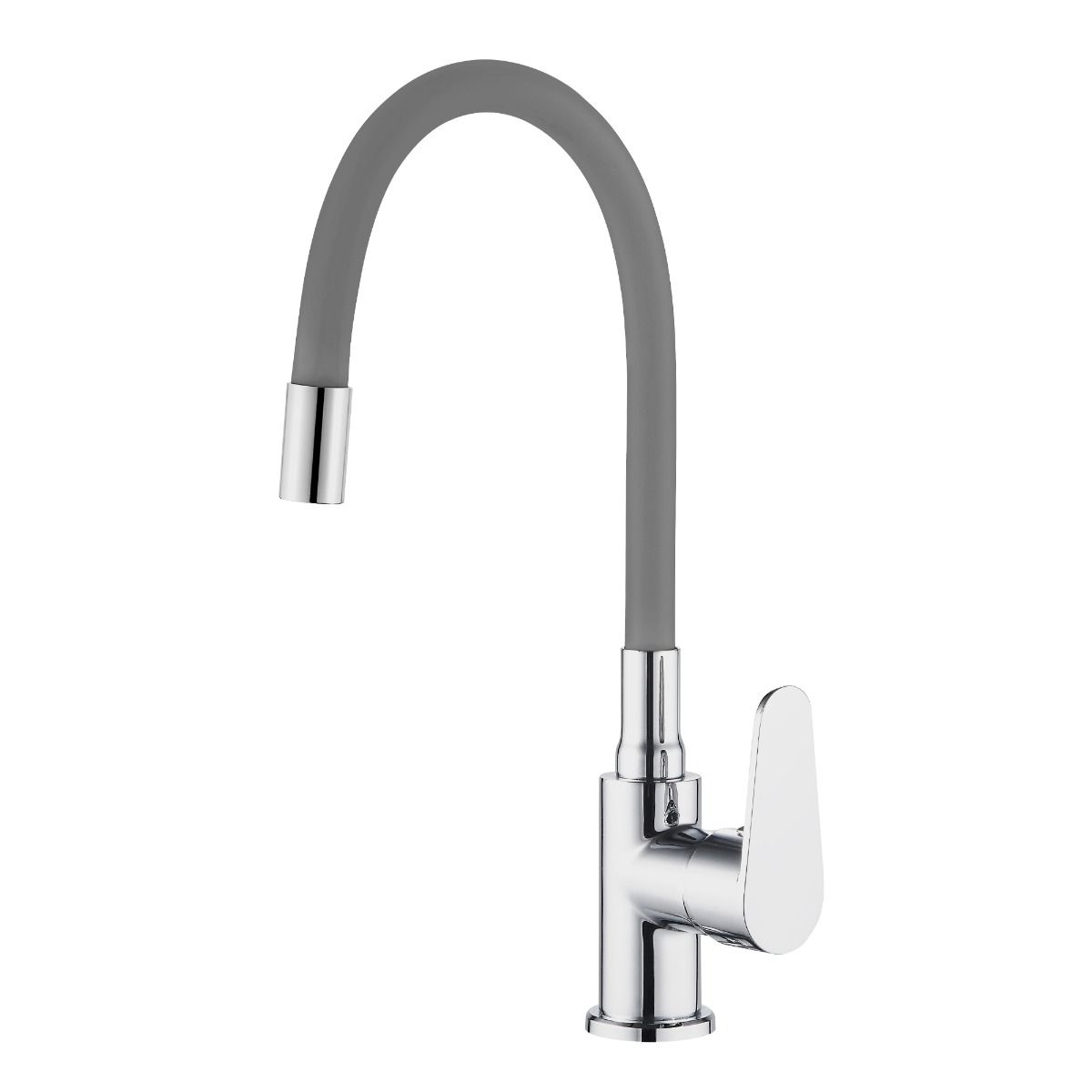 Grifo Monomando para Fregadero con Caño de Goma Flexible