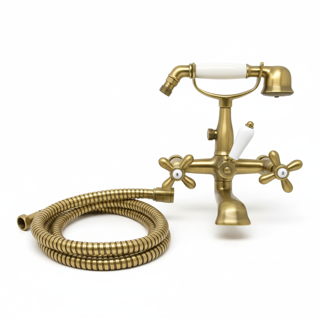 Grifo Bañera y Ducha Vintage Bronce Viejo