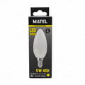 Bombilla LED Vela E14 C37 5W Luz Cálida