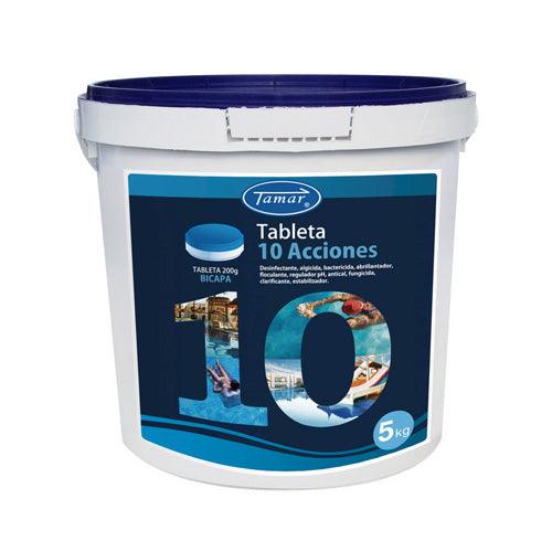 Cloro Piscina 10 Acciones Bicapa TAMAR 5kg
