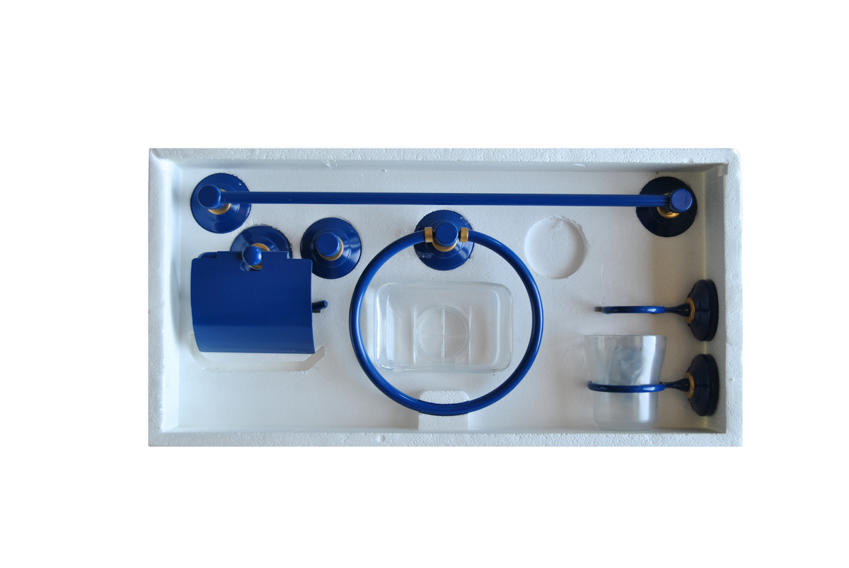 Conjunto Accesorios Baño 6 Piezas Latón