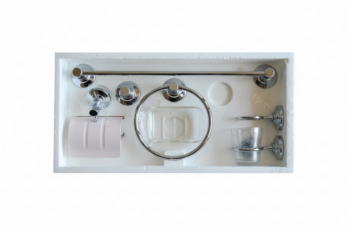 Conjunto Accesorios Baño 6 Piezas Latón
