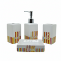 Juego de Baño Cerámica 4 Piezas Completo