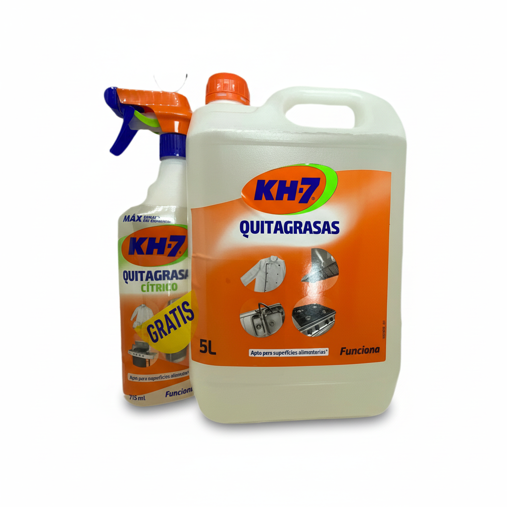 KH-7 Quitagrasas Desengrasante 5 L + Pulverizador 750 ml