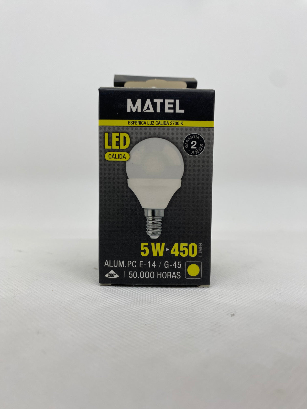 Bombilla LED E14 G45 5W Luz Cálida