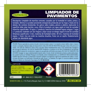 Limpiador de Pavimentos Exteriores Monestir 2 L