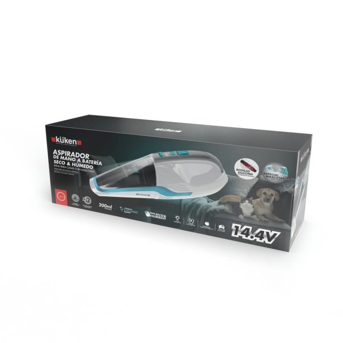 Aspirador de Mano 14.4V Seco y Húmedo