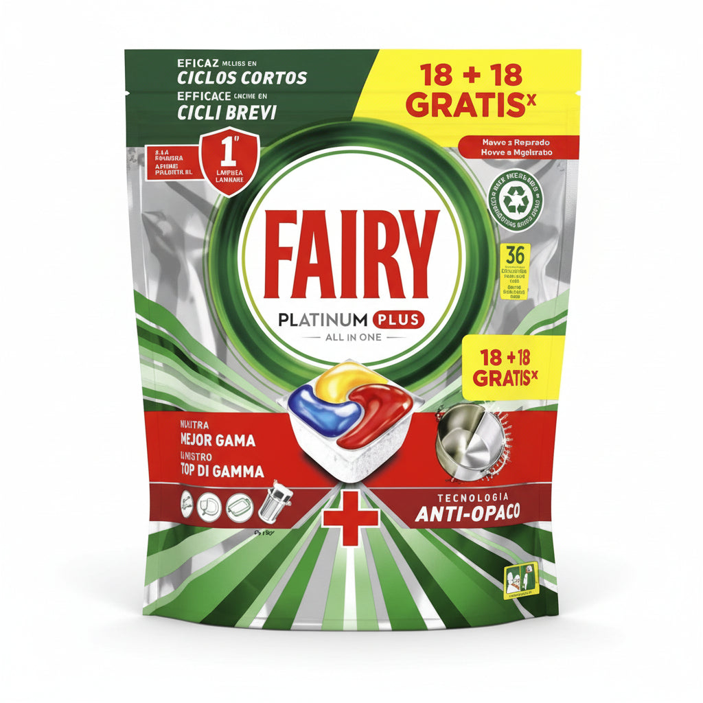 Fairy Platinum Plus 36 Pastillas Lavavajillas