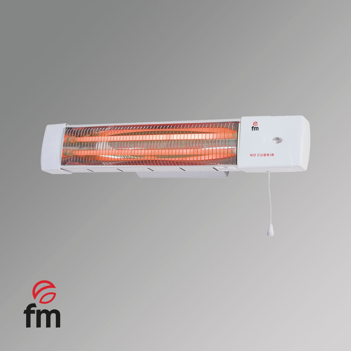 Radiador de Cuarzo Baño Mural 1200W FM 1502-C