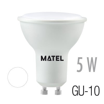 Bombilla LED Dicroica GU10 5W Luz Fría
