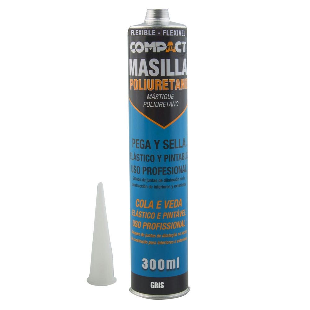 Masilla de Poliuretano Gris 300ml