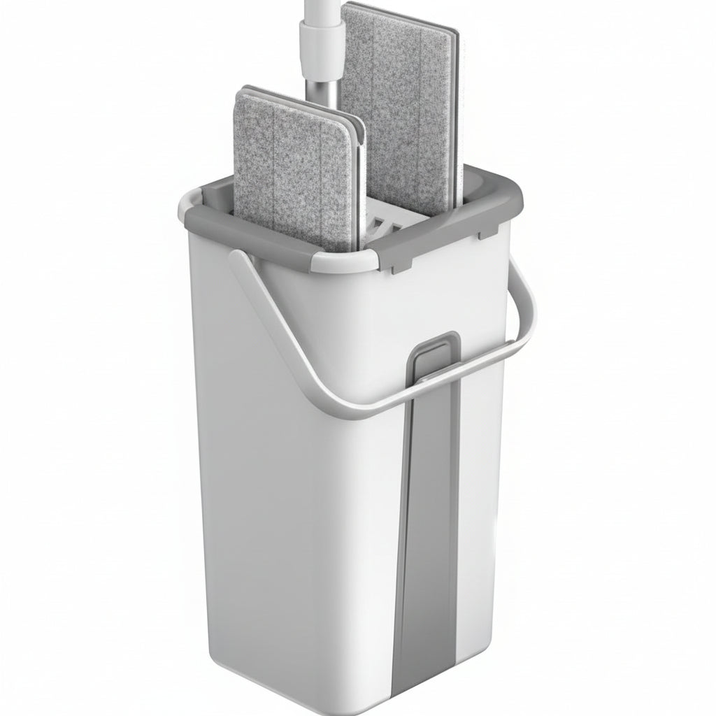 Mopa Microfibra con Cubo Autolimpiante Doble Cámara