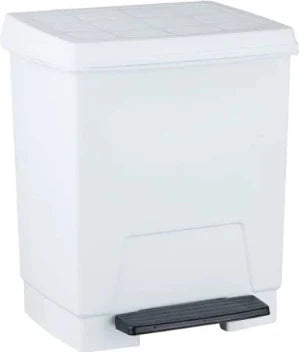 Cubo de Basura con Pedal Blanco Eco 21L
