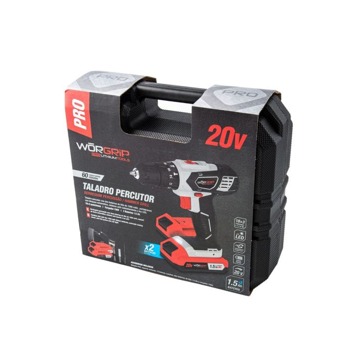 Taladro Percutor Worgrip 20V